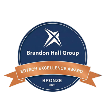 Brandon hall group, EDtech excellence award, Bronze 2025